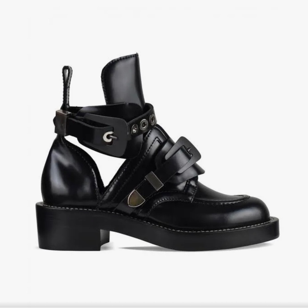 Balenciaga Black Buckle Boot